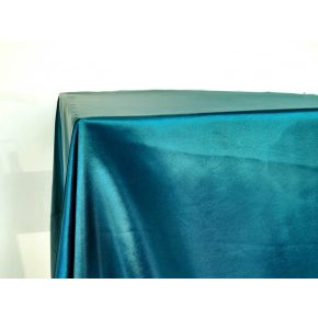   Kékeszöld szatén táblaabrosz kölcsönzés választható méretben