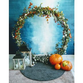 Kör alakú fém háttér állvány, körkapu kölcsönzés