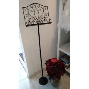   Ültetési rend tartó kovácsoltvas állvány, kotta állvány kölcsönzés