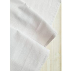 Fehér színű lenvászon asztali futó kölcsönzése