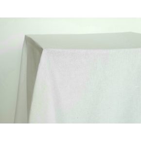 Fehér színű lenvászon táblaabrosz bérlése