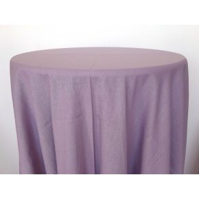   Halvány levendula lila színű lenvászon körabrosz bérlése