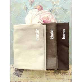 Khaki zöld színű lenvászon szalvéta kölcsönzése