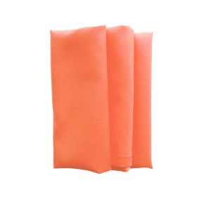   Korall narancs színű matt műszálas textil szalvéta kölcsönzés