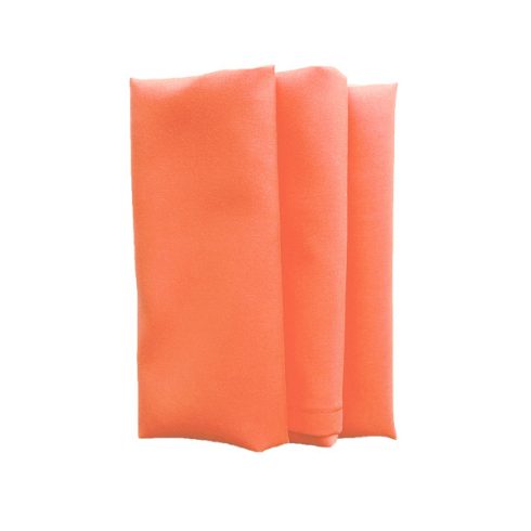 Korall narancs színű matt műszálas textil szalvéta kölcsönzés