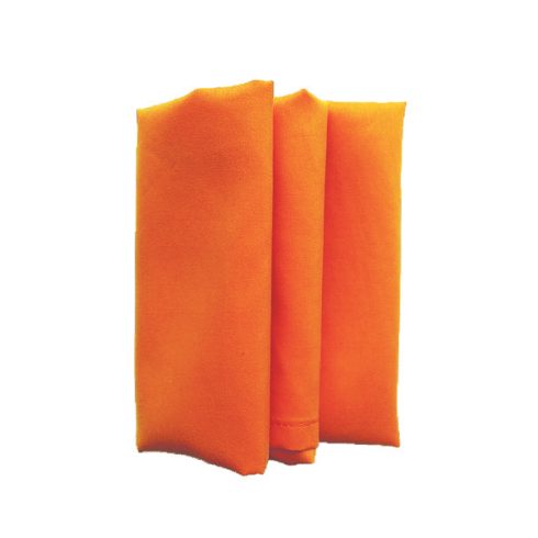 Narancssárga színű matt műszálas textil szalvéta kölcsönzés