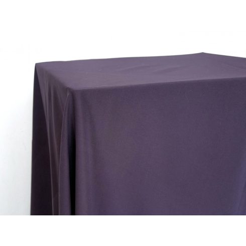 Matt felületű padlizsán lila színű táblaabrosz kölcsönzés választható méretben