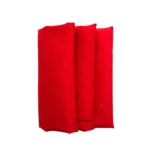 Piros színű matt műszálas textil szalvéta kölcsönzés