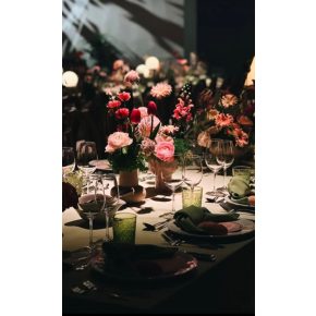   Matt felületű pisztácia zöld színű táblaabrosz kölcsönzés 270*325cm