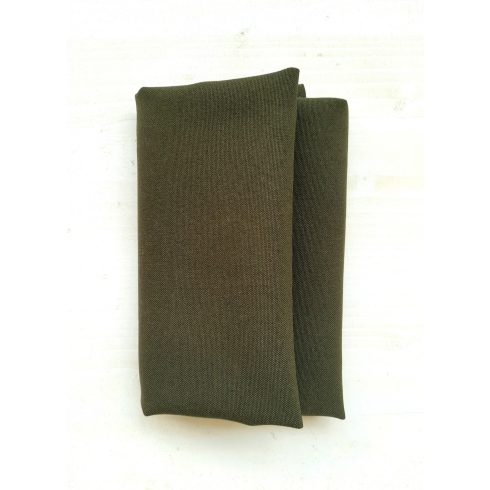 Sötét oliva zöld matt műszálas textil szalvéta kölcsönzés