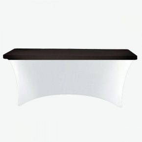 Spandex fekete kupak kölcsönzés táblaasztalra