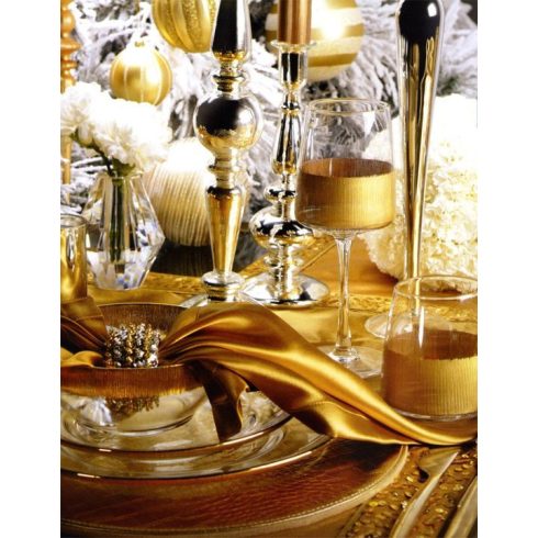 Szatén szalvéta bérlése arany színben