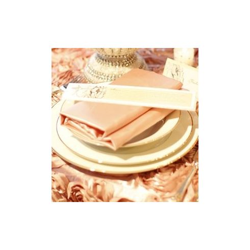 Szatén szalvéta bérlése barack színben