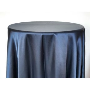   Tengerészkék navy blue színű szatén körabrosz bérlése