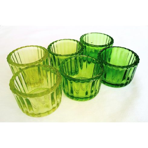 Zöld ombre üveg mécsestartó kölcsönzés